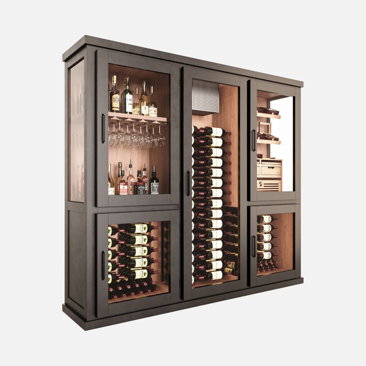Luxury Wine Cabinets | Climate-Controlled & Custom Storage – Grandeur ...
