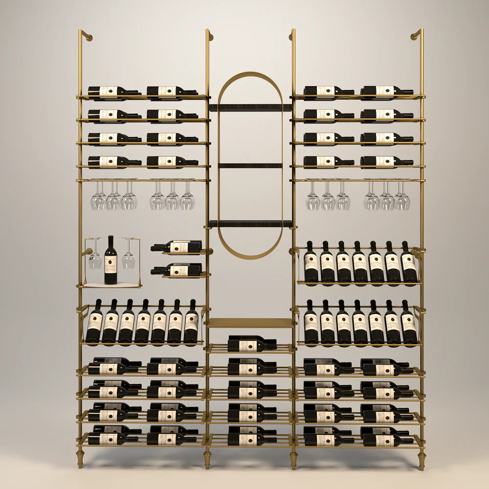 lombardy-wine-wall-103-bottles – wine cabinet by Grandeur Furnishings