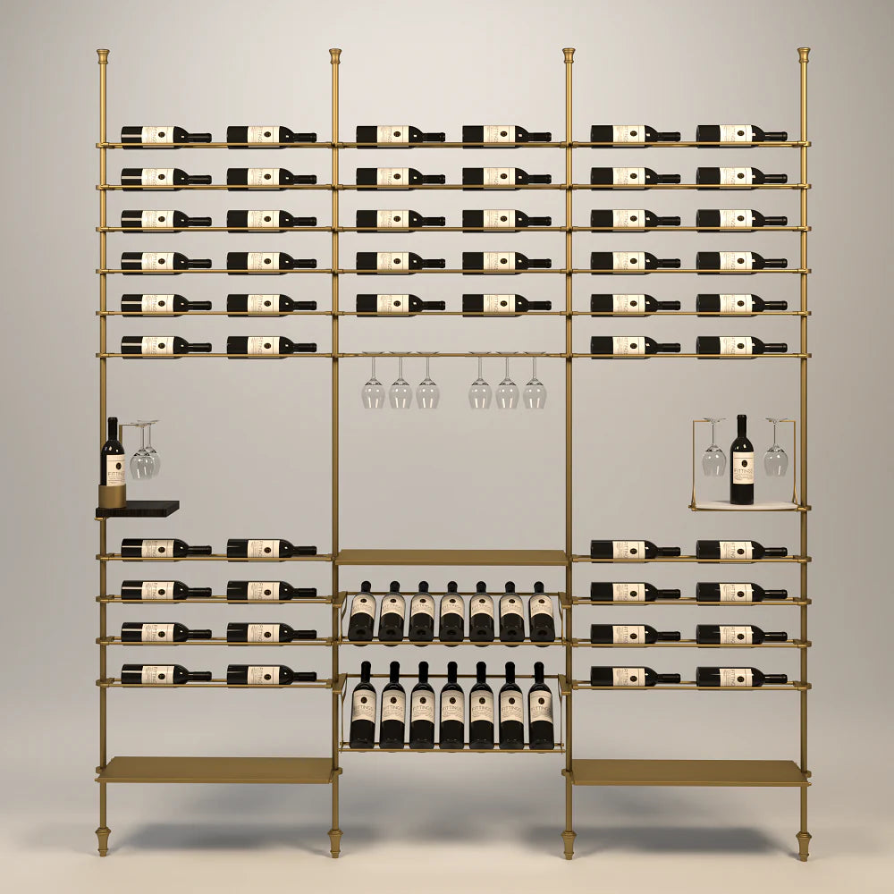 venato-wine-wall-68-bottles – wine cabinet by Grandeur Furnishings