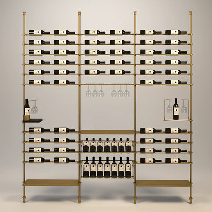 venato-wine-wall-68-bottles – wine cabinet by Grandeur Furnishings
