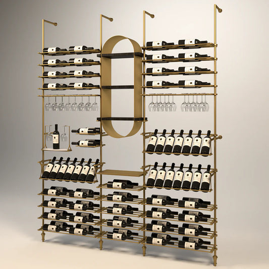 lombardy-wine-wall-103-bottles – wine cabinet by Grandeur Furnishings
