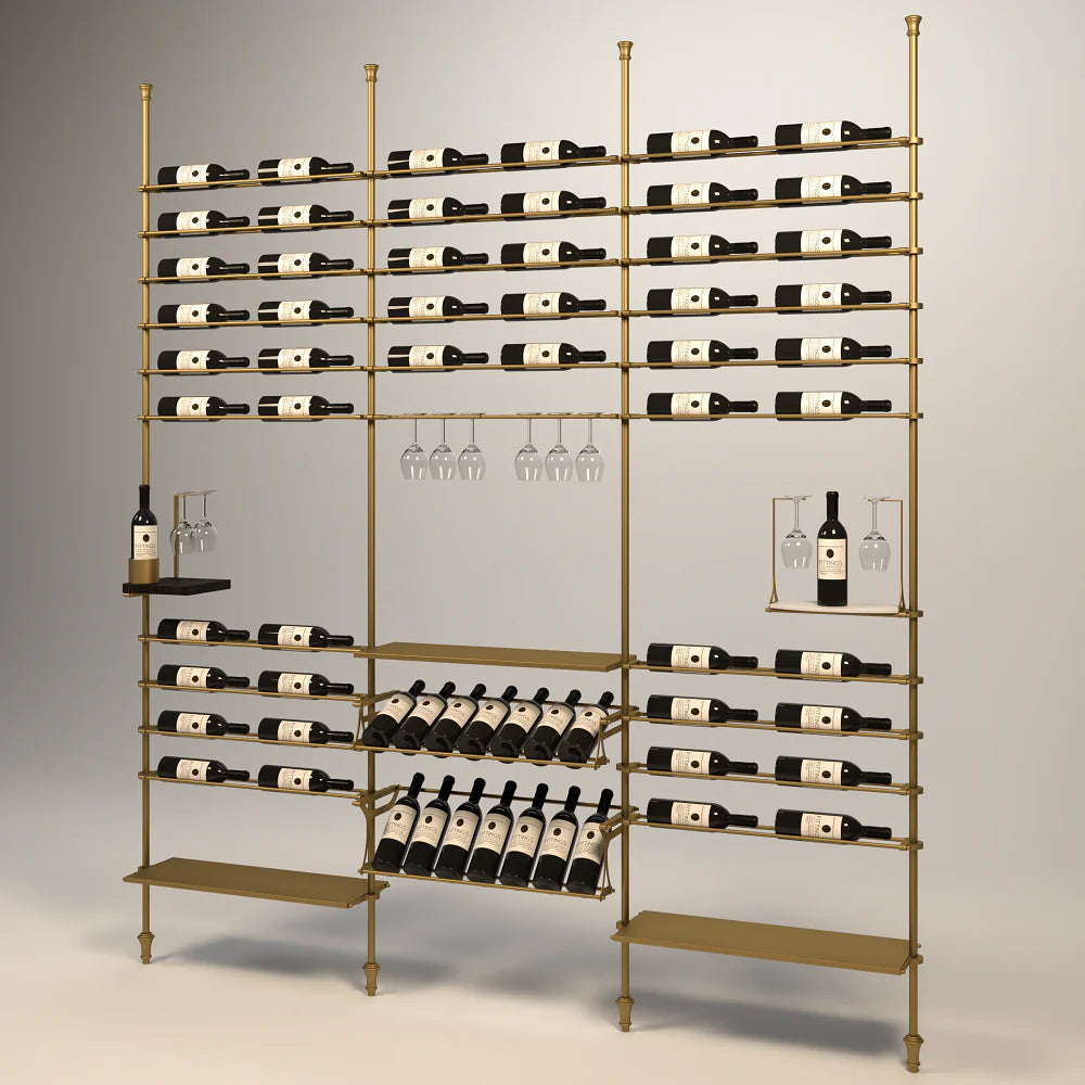 venato-wine-wall-68-bottles – wine cabinet by Grandeur Furnishings