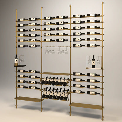 venato-wine-wall-68-bottles – wine cabinet by Grandeur Furnishings