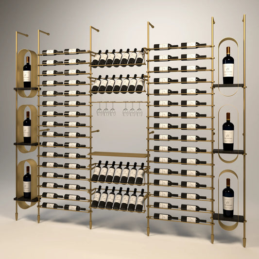 abruzzo-wine-wall-224-bottles – wine cabinet by Grandeur Furnishings