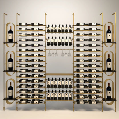 abruzzo-wine-wall-96-bottles – wine cabinet by Grandeur Furnishings