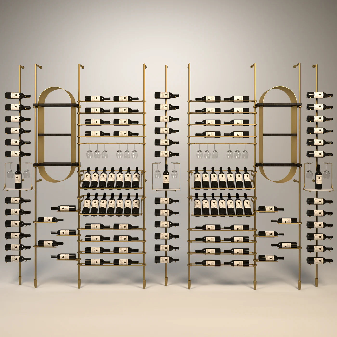 calabria-wine-wall-113-bottles – wine cabinet by Grandeur Furnishings