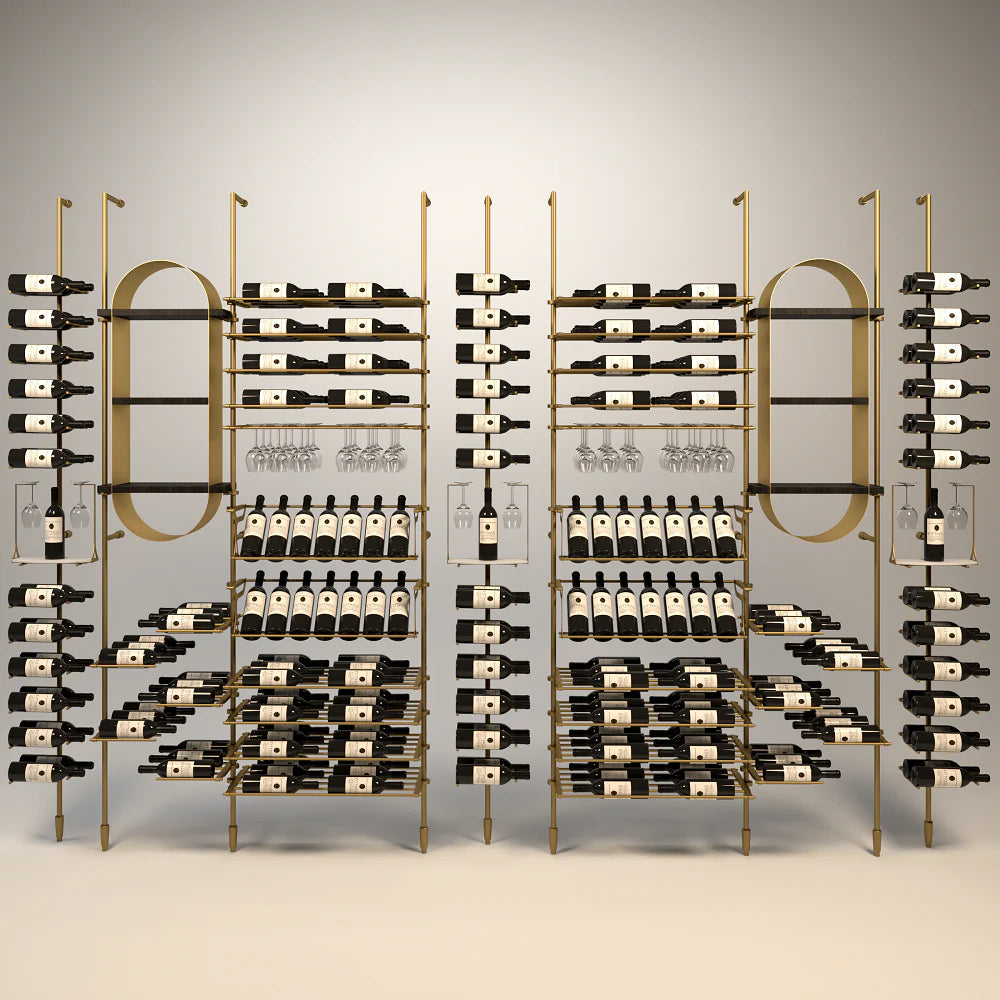 calabria-wine-wall-233-bottles – wine cabinet by Grandeur Furnishings