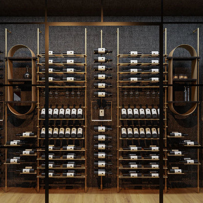 calabria-wine-wall-113-bottles – wine cabinet by Grandeur Furnishings