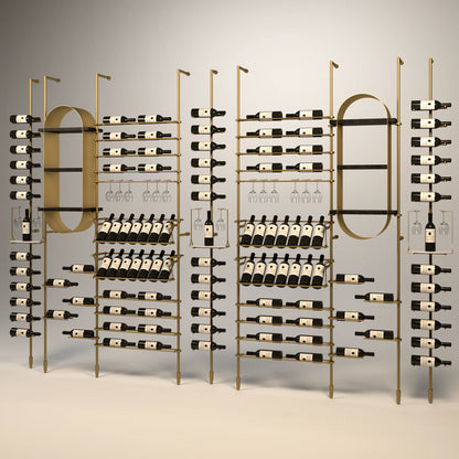 calabria-wine-wall-113-bottles – wine cabinet by Grandeur Furnishings
