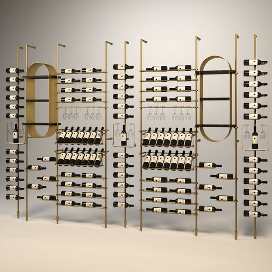 calabria-wine-wall-113-bottles – wine cabinet by Grandeur Furnishings