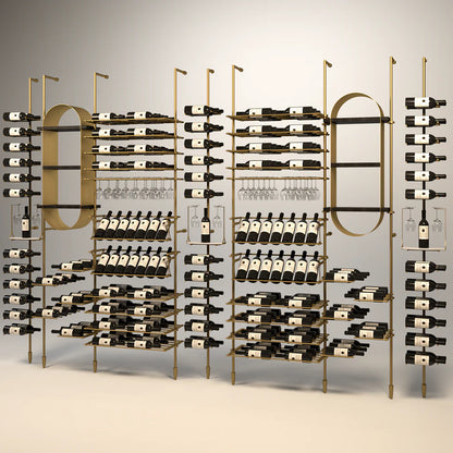 calabria-wine-wall-233-bottles – wine cabinet by Grandeur Furnishings