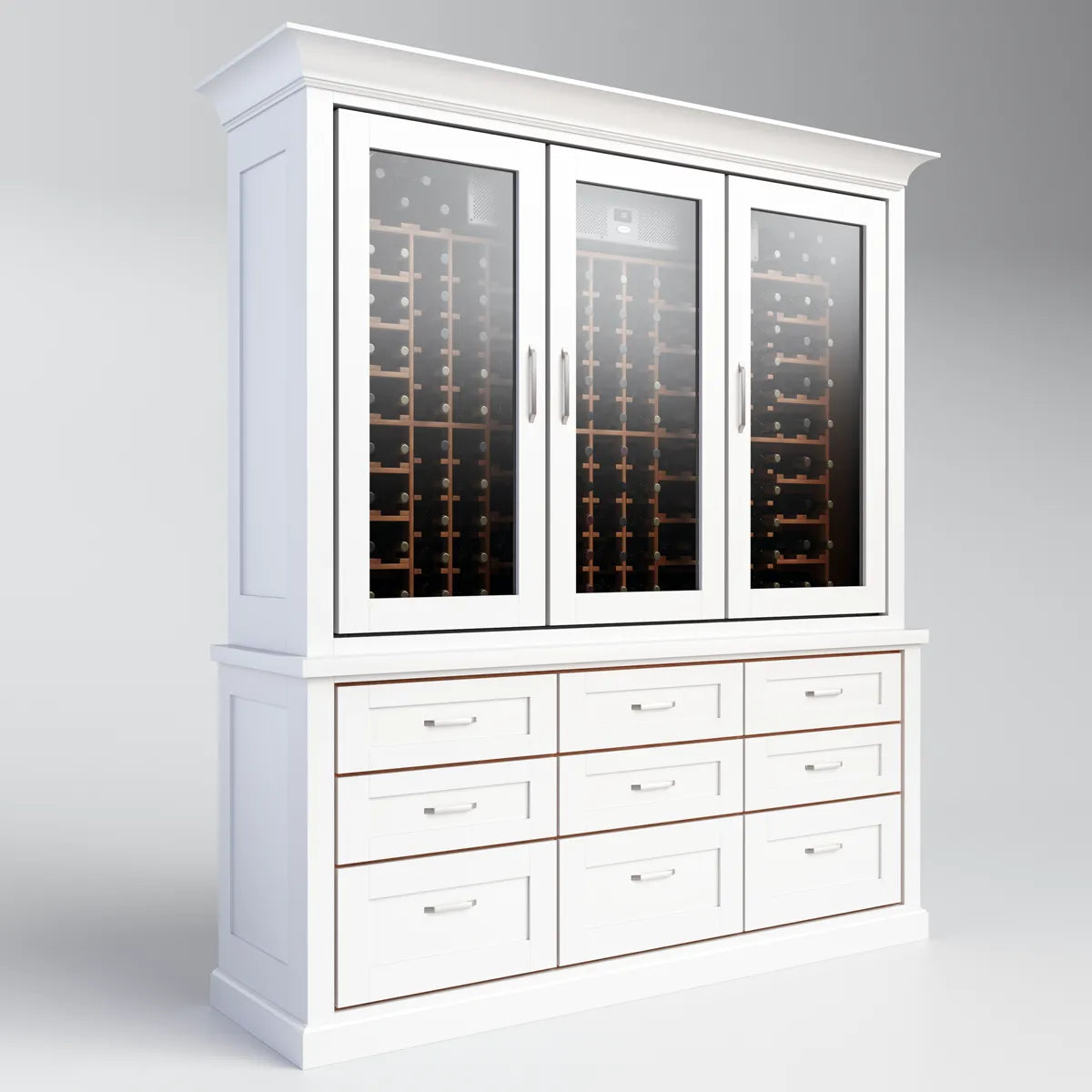 classic-series-3-door-wine-cabinet – wine cabinet by Grandeur Furnishings