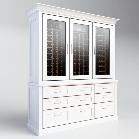 classic-series-3-door-wine-cabinet – wine cabinet by Grandeur Furnishings