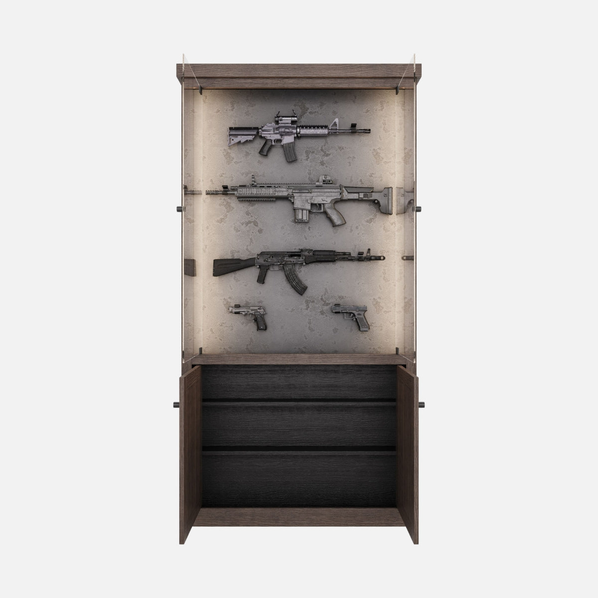 gun-display-cabinet-gunner-model – wine cabinet by Grandeur Furnishings