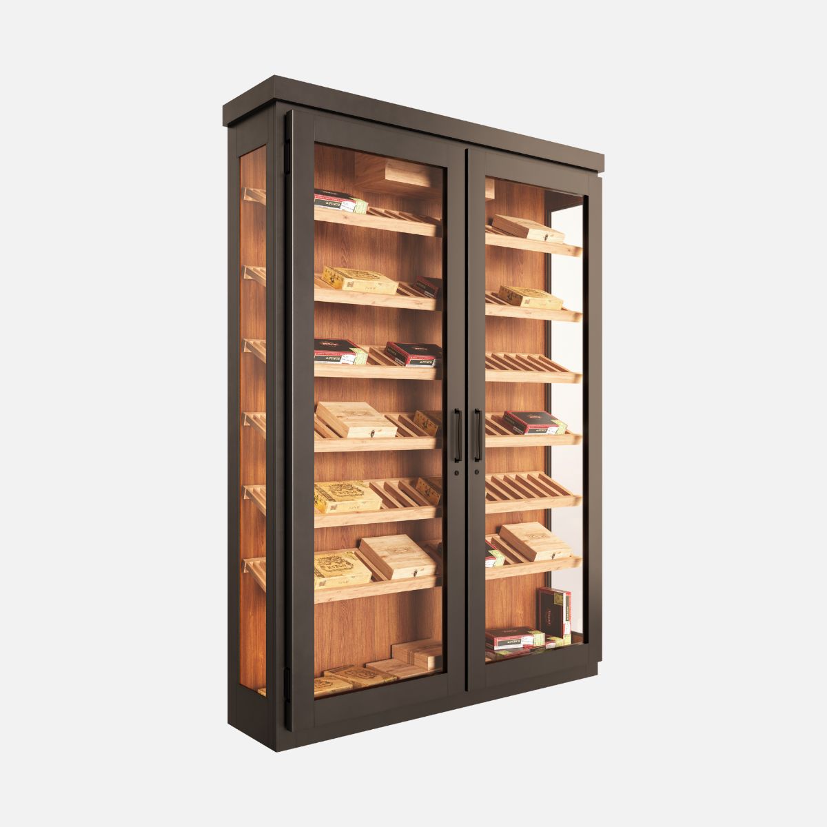 Heritage Manor Cigar Humidor angled
