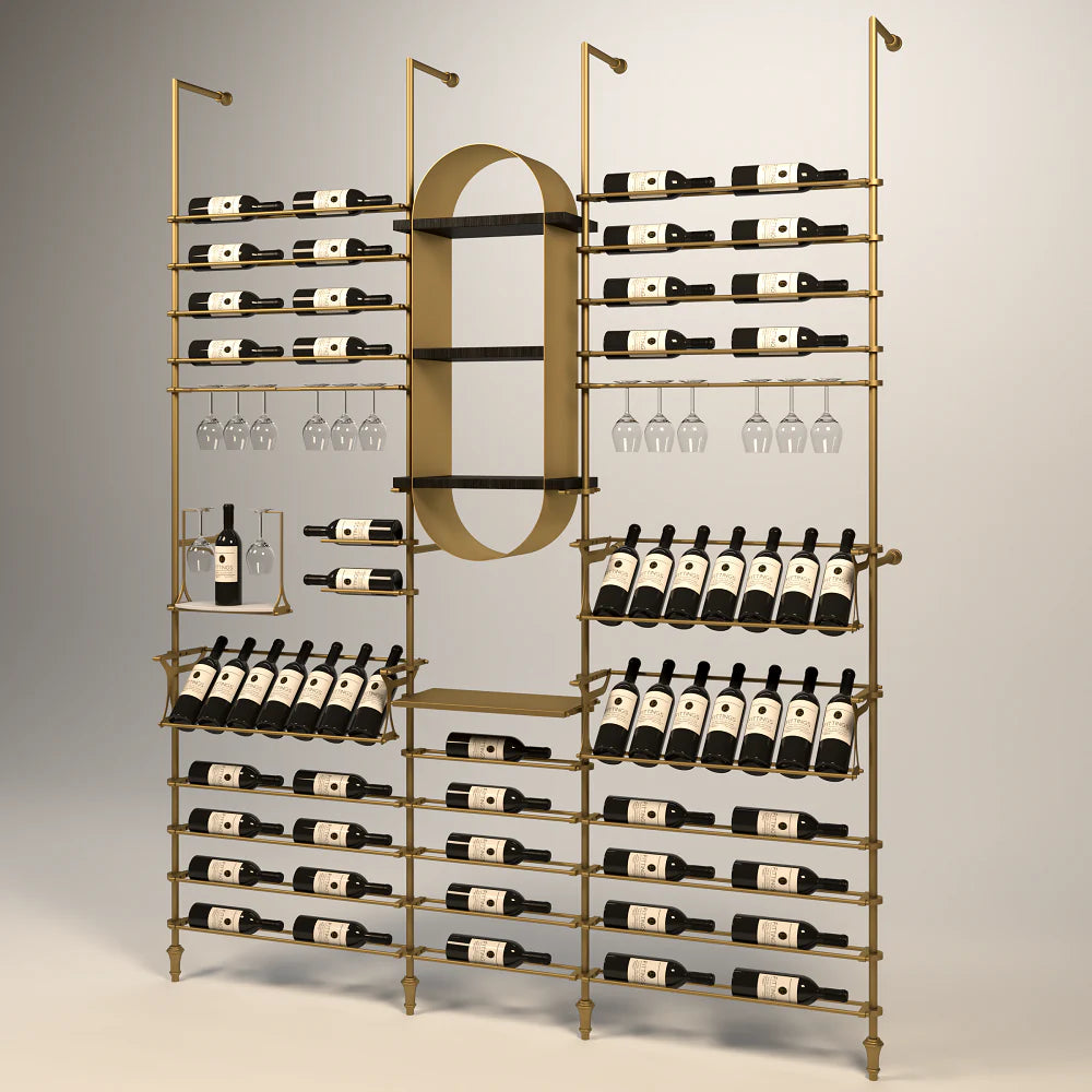 lombardy-wine-wall-64-bottles – wine cabinet by Grandeur Furnishings