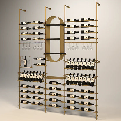 lombardy-wine-wall-64-bottles – wine cabinet by Grandeur Furnishings