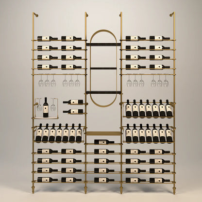 lombardy-wine-wall-64-bottles – wine cabinet by Grandeur Furnishings