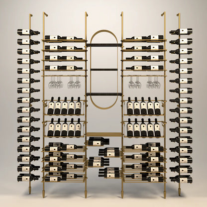 marche-wine-wall-148-bottles – wine cabinet by Grandeur Furnishings