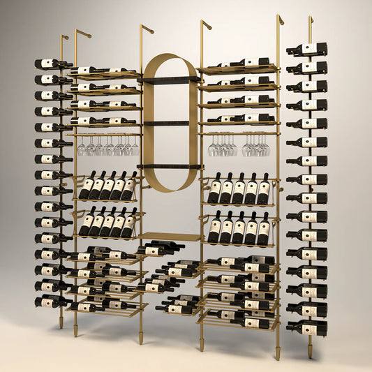 marche-wine-wall-148-bottles – wine cabinet by Grandeur Furnishings