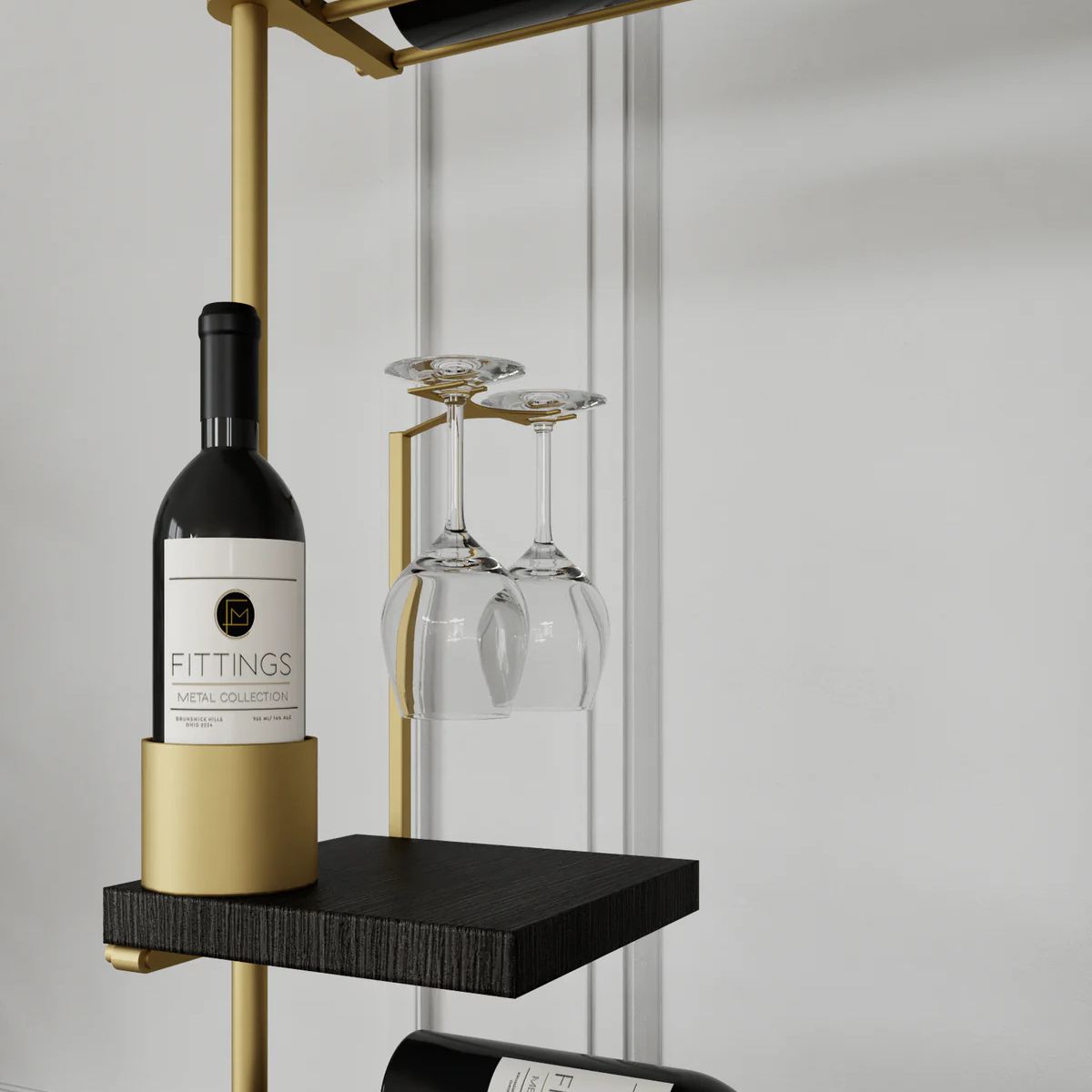 mono-pivot-wine-shelf – wine cabinet by Grandeur Furnishings
