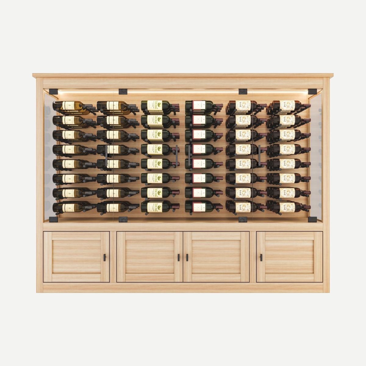 ovale-modern-wine-credenza – wine cabinet by Grandeur Furnishings