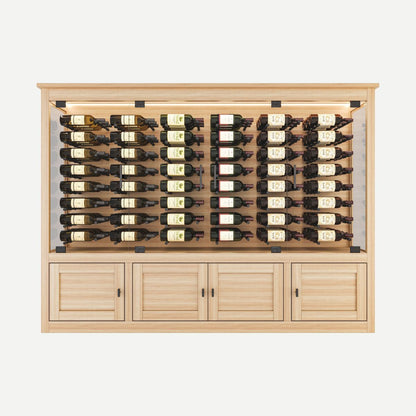 ovale-modern-wine-credenza – wine cabinet by Grandeur Furnishings