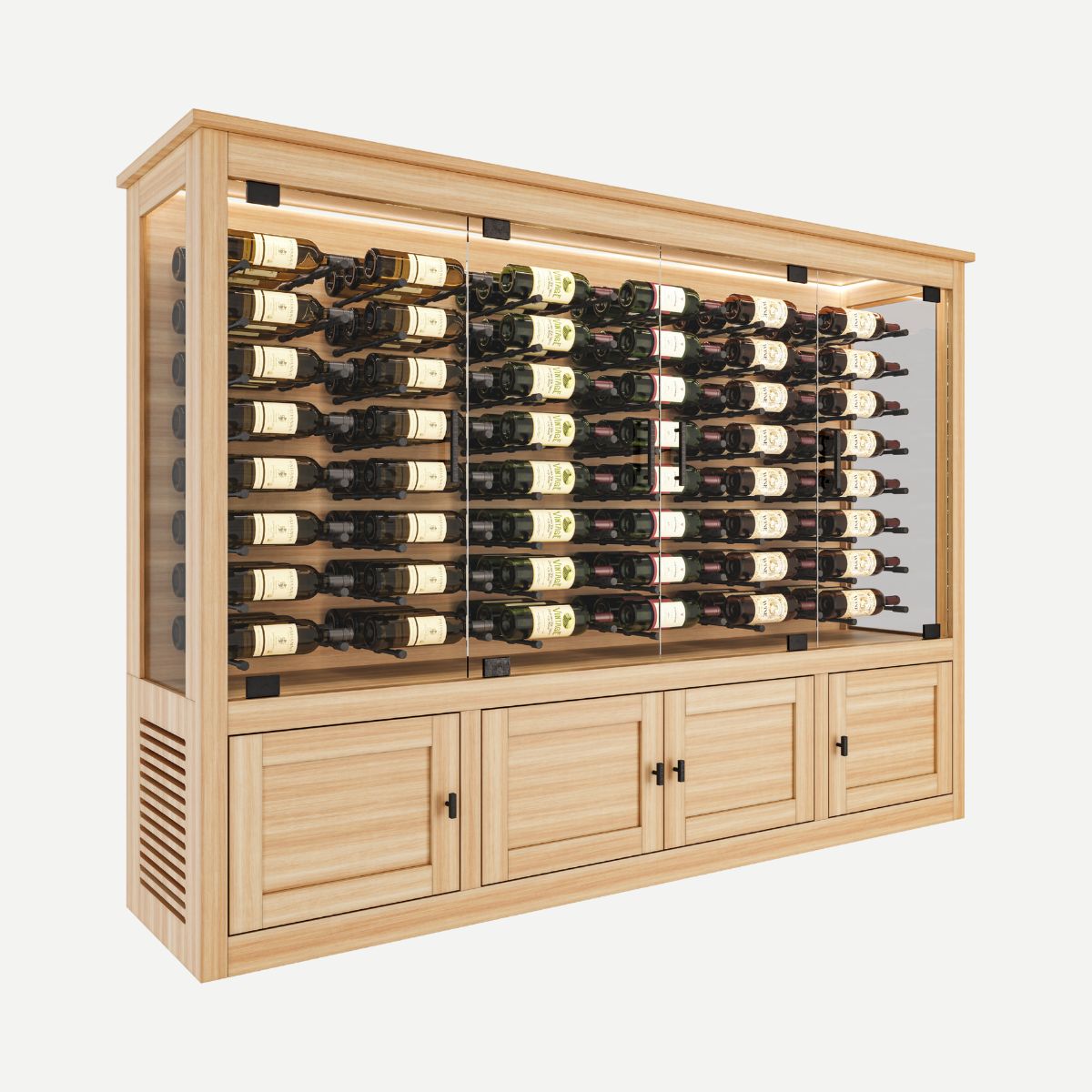 ovale-modern-wine-credenza – wine cabinet by Grandeur Furnishings