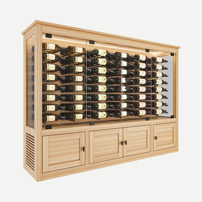 ovale-modern-wine-credenza – wine cabinet by Grandeur Furnishings