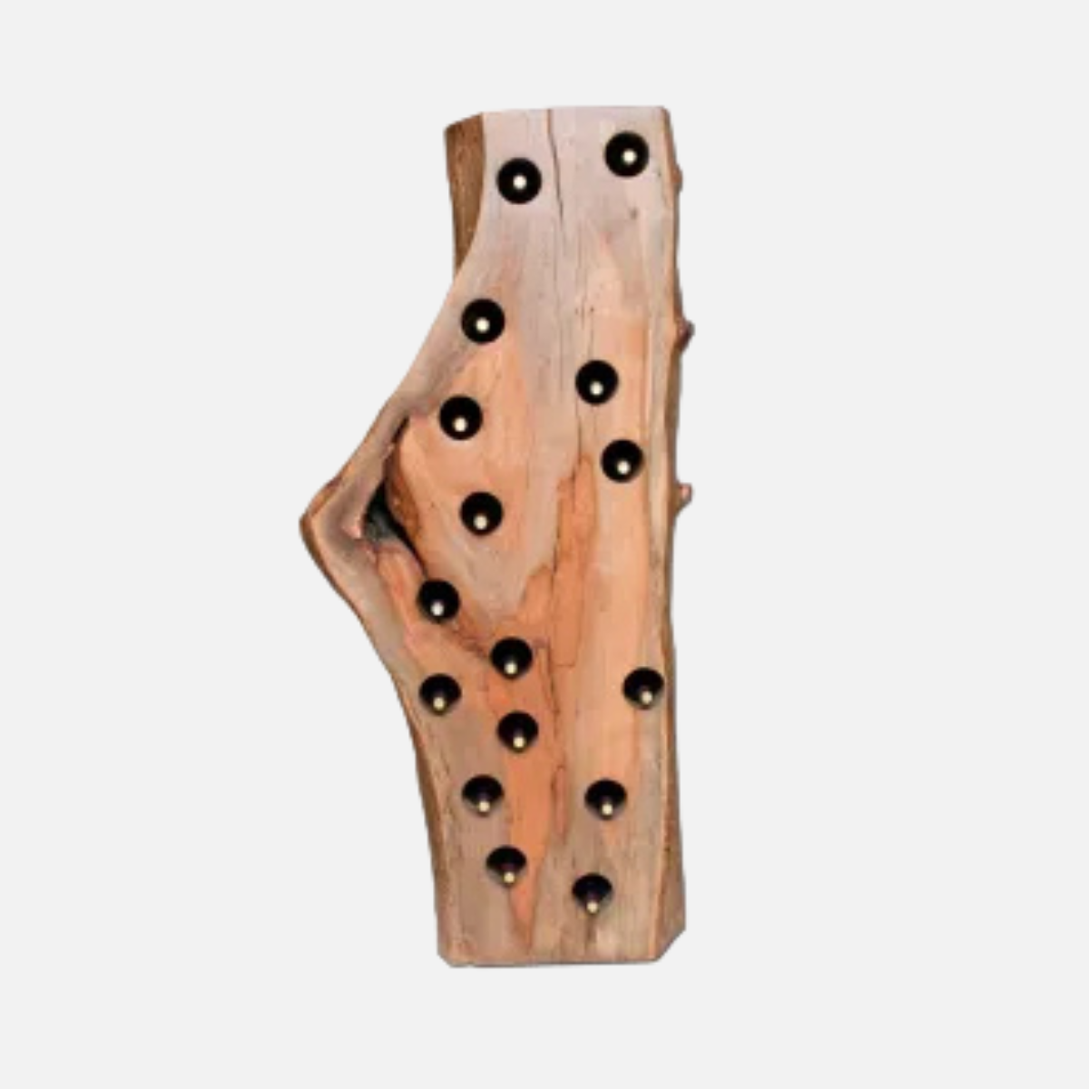 rustic-pecan-wine-log – wine cabinet by Grandeur Furnishings