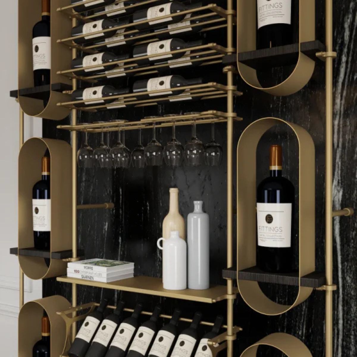 piedmont-wine-wall-26-bottles – wine cabinet by Grandeur Furnishings