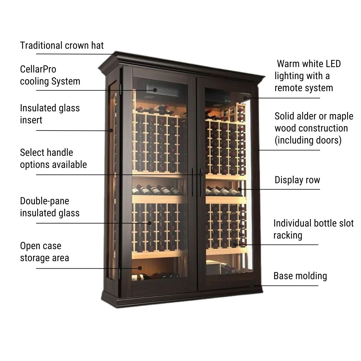 stretto-traditional-wine-cabinet – wine cabinet by Grandeur Furnishings
