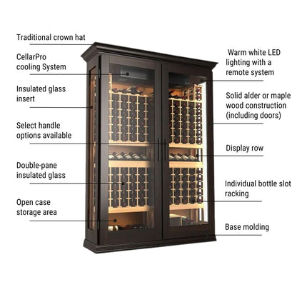 stretto-traditional-wine-cabinet – wine cabinet by Grandeur Furnishings