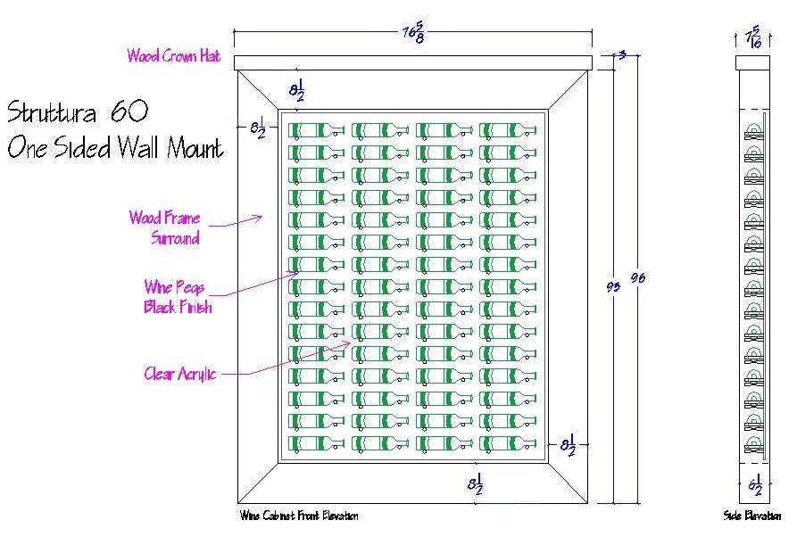 struttura-60-wine-racking – wine cabinet by Grandeur Furnishings