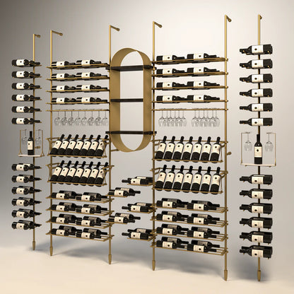 tuscany-wine-wall-156-bottles – wine cabinet by Grandeur Furnishings