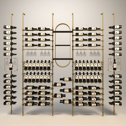 tuscany-wine-wall-156-bottles – wine cabinet by Grandeur Furnishings