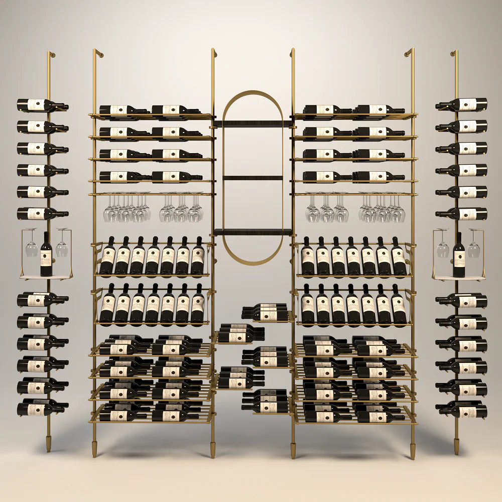 tuscany-wine-wall-193-bottles – wine cabinet by Grandeur Furnishings