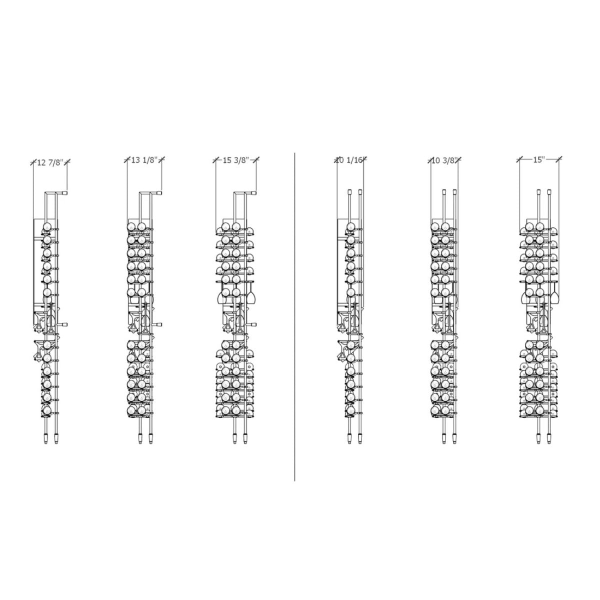 tuscany-wine-wall-156-bottles – wine cabinet by Grandeur Furnishings