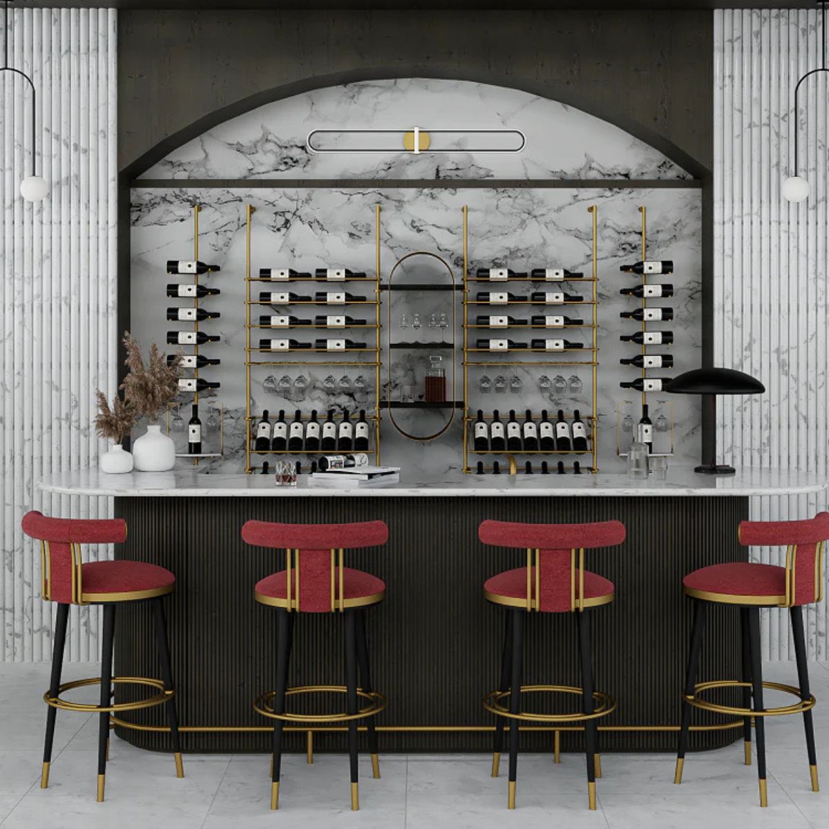tuscany-wine-wall-156-bottles – wine cabinet by Grandeur Furnishings