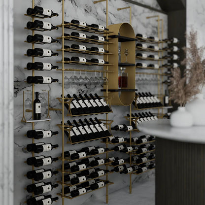 tuscany-wine-wall-156-bottles – wine cabinet by Grandeur Furnishings