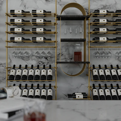 tuscany-wine-wall-156-bottles – wine cabinet by Grandeur Furnishings