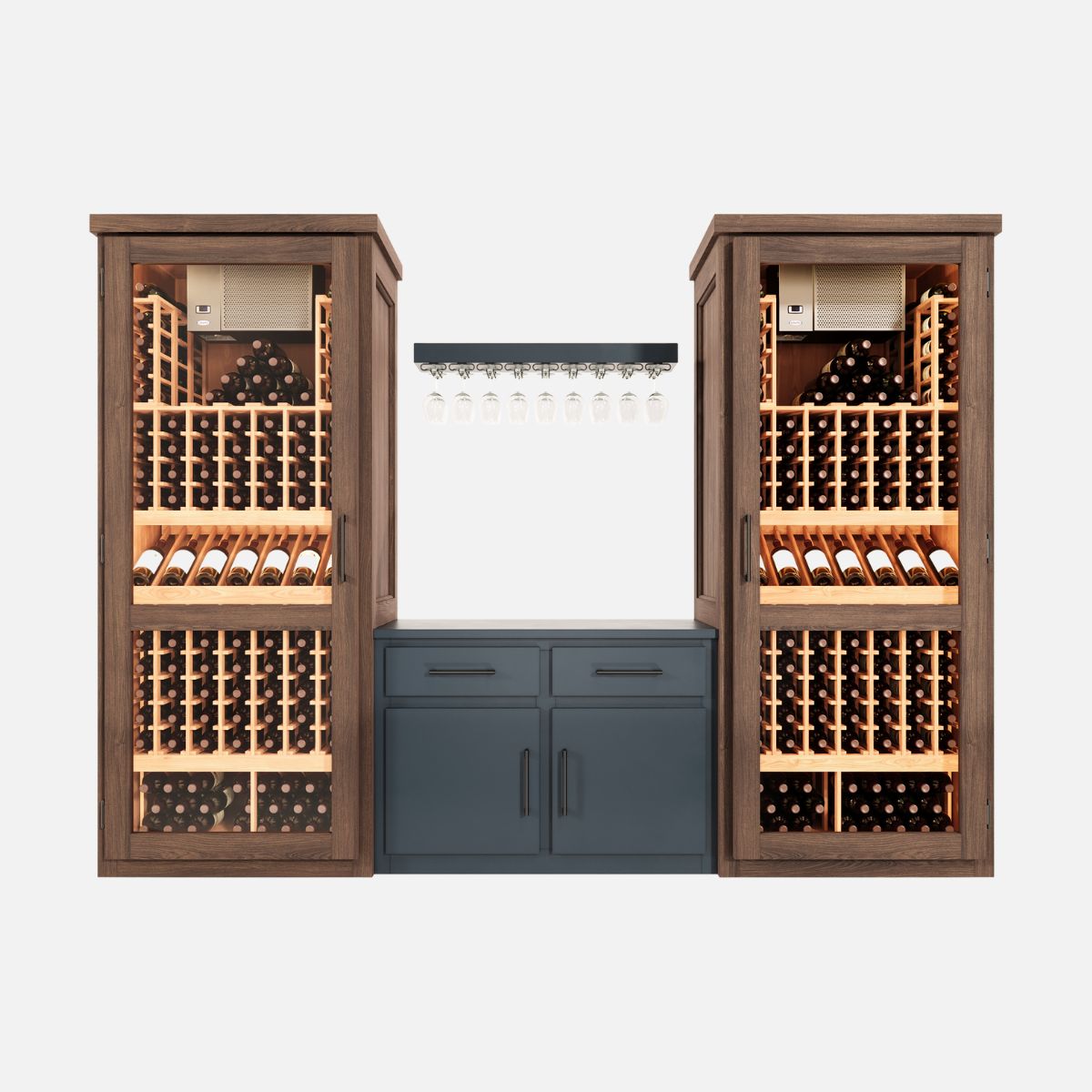 twin-reserve-wine-cabinet – wine cabinet by Grandeur Furnishings