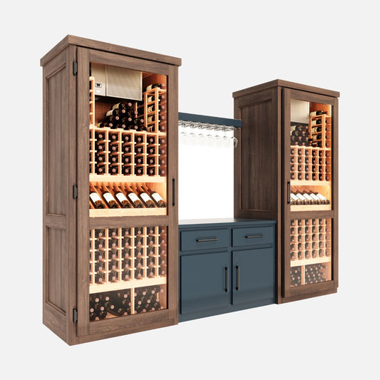 twin-reserve-wine-cabinet – wine cabinet by Grandeur Furnishings
