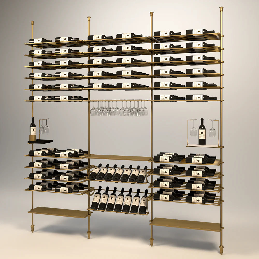 venato-wine-wall-168-bottles – wine cabinet by Grandeur Furnishings