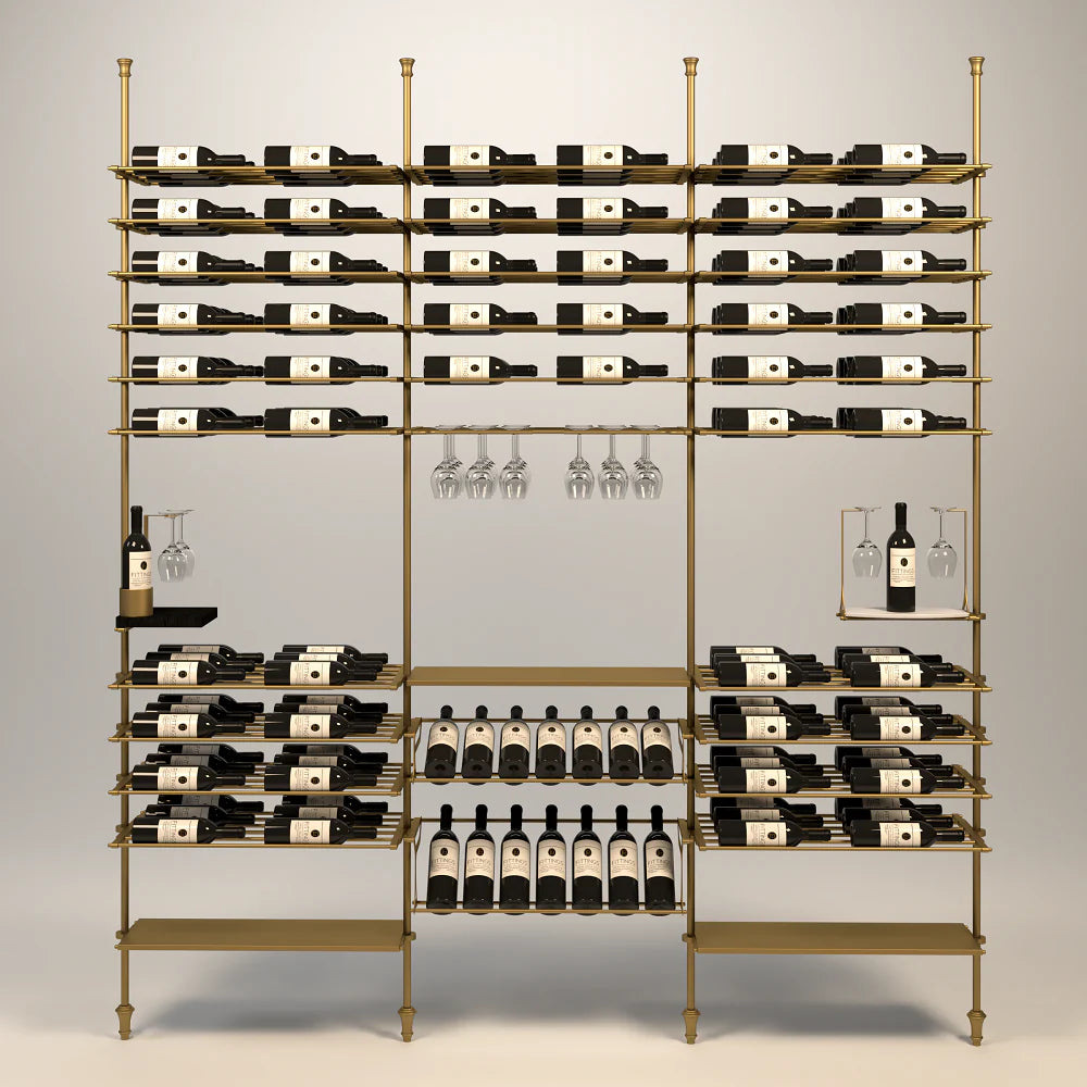 venato-wine-wall-168-bottles – wine cabinet by Grandeur Furnishings
