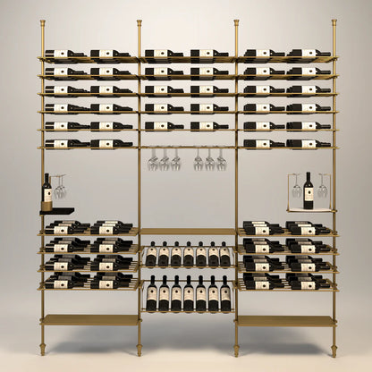 venato-wine-wall-168-bottles – wine cabinet by Grandeur Furnishings