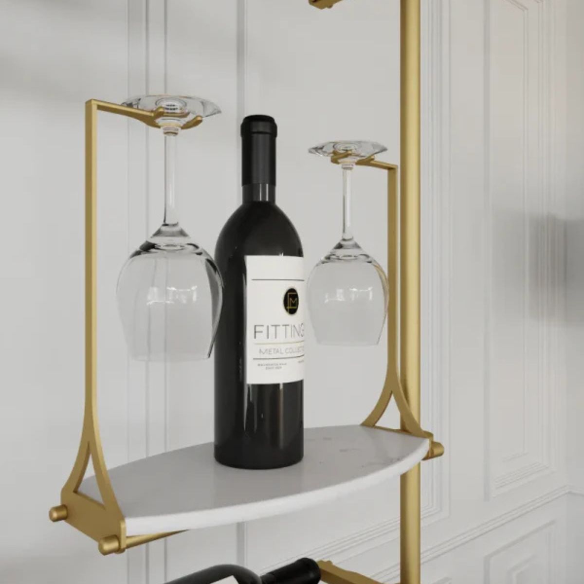 venato-wine-wall-118-bottles – wine cabinet by Grandeur Furnishings