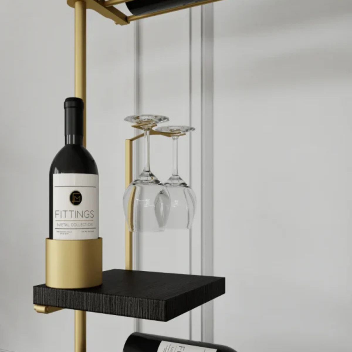 venato-wine-wall-118-bottles – wine cabinet by Grandeur Furnishings
