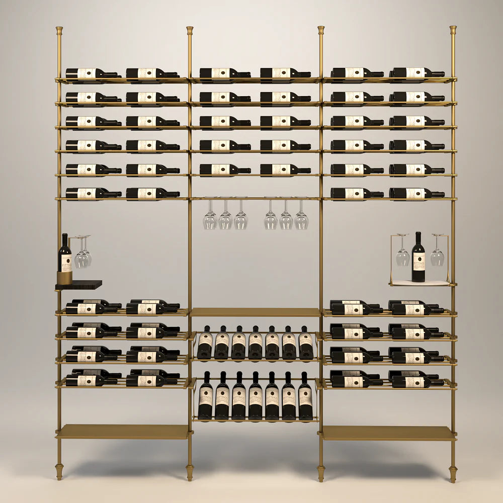 venato-wine-wall-118-bottles – wine cabinet by Grandeur Furnishings