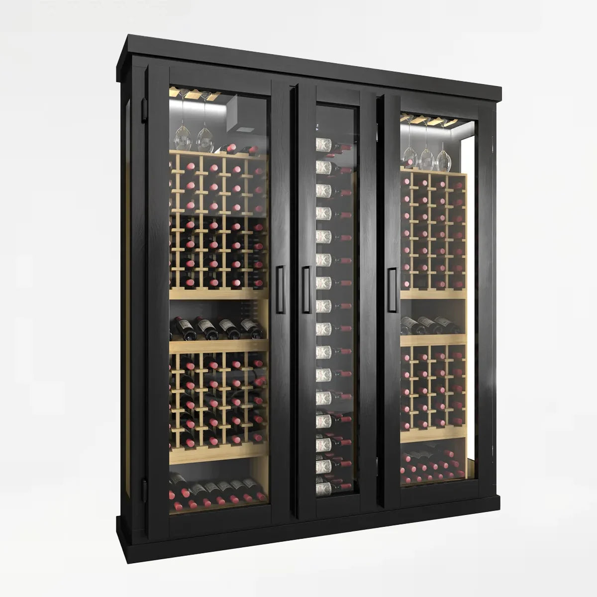 Focal Wine Cabinet – 184 Bottle Display with Glass Doors – Grandeur ...